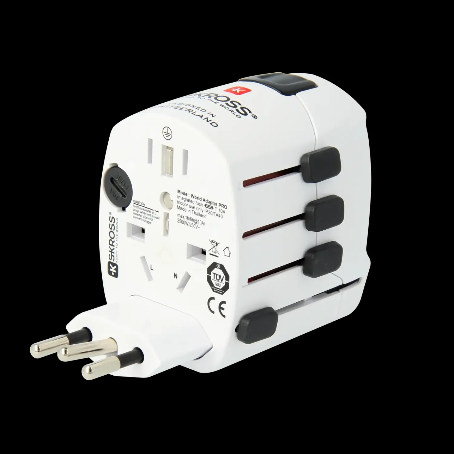 Outlet Skross Verdensadapter Pro 6,3A hvid