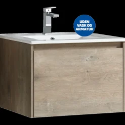 B&N Vaskeskabe^Væghængt skab med skuffe 100 cm forest oak - UDEN HÅNDVASK