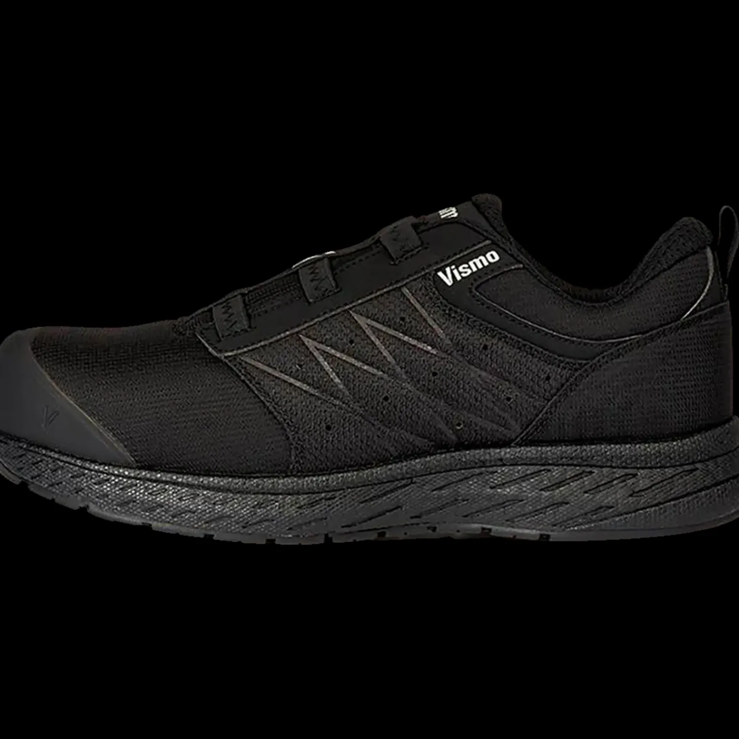 Sikkerhedssko^Vismo EL25 sko m/elastik sort str. 44