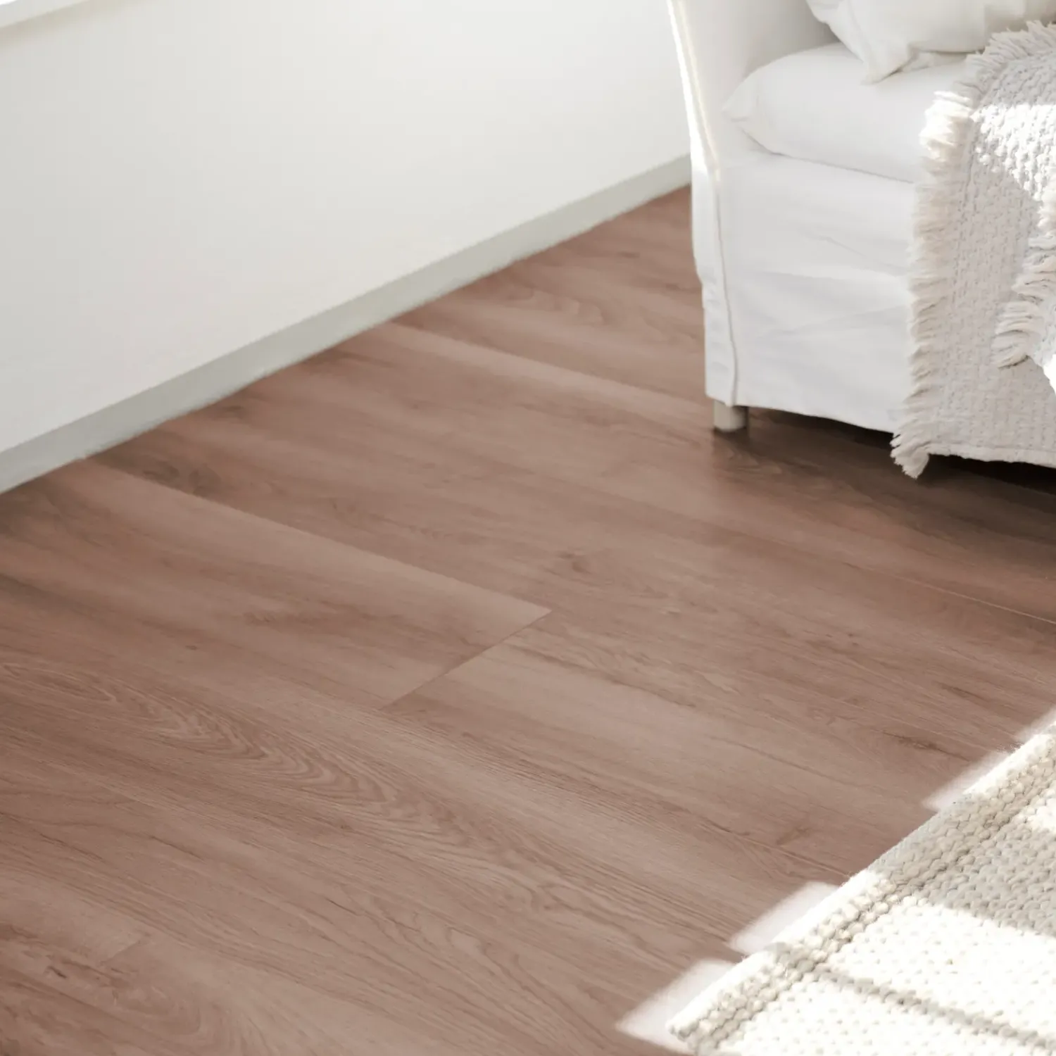 Online Wallmann Organic silent hybridgulv lys brun eg 245x2003x9 mm