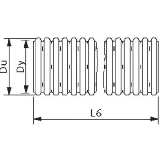 Wavin Brønde Og Dræn^drænrør korrugerede PVC 50 mm x 50 m