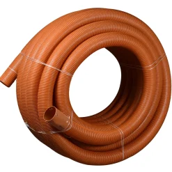 Discount Wavin drænrør rød PVC 80 mm x 50 m