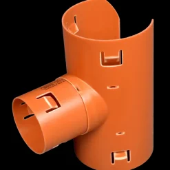 Kloakrør^Wavin drænsaddel grenrør 65x65 mm 90°