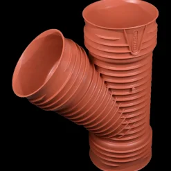 Kloakrør^Wavin optirib PP grenrør 250x250 mm 45°