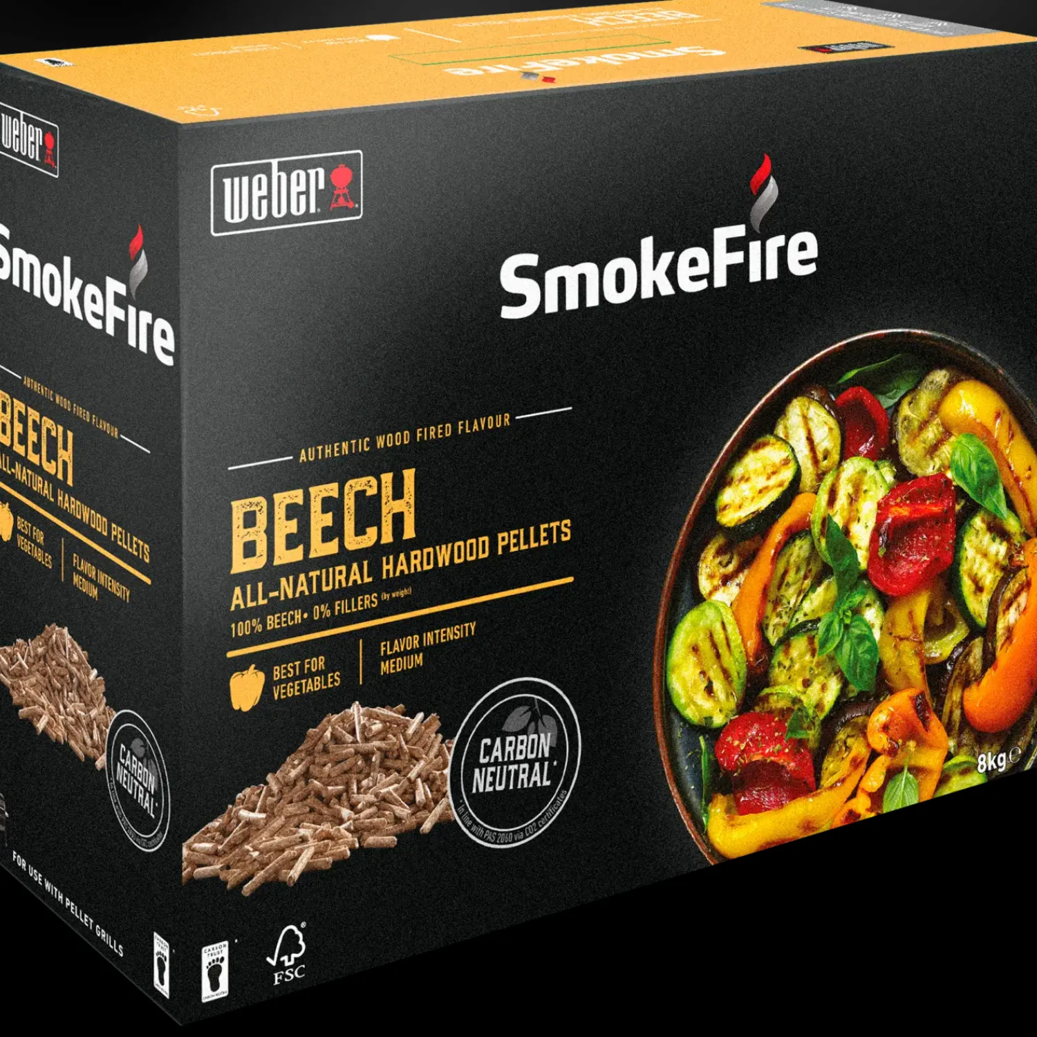 Weber Røg Og Smag^SmokeFire træpiller bøg 8 kg