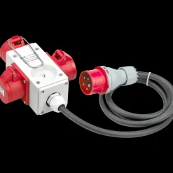 Stikkontakter Og Afbrydere^Wexim CEE forgreningsled rød