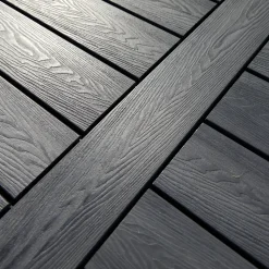 Wimex Kompositbrædder^Glyngøre Superb terrassebræt trækomposit grå 22x140x3600 mm