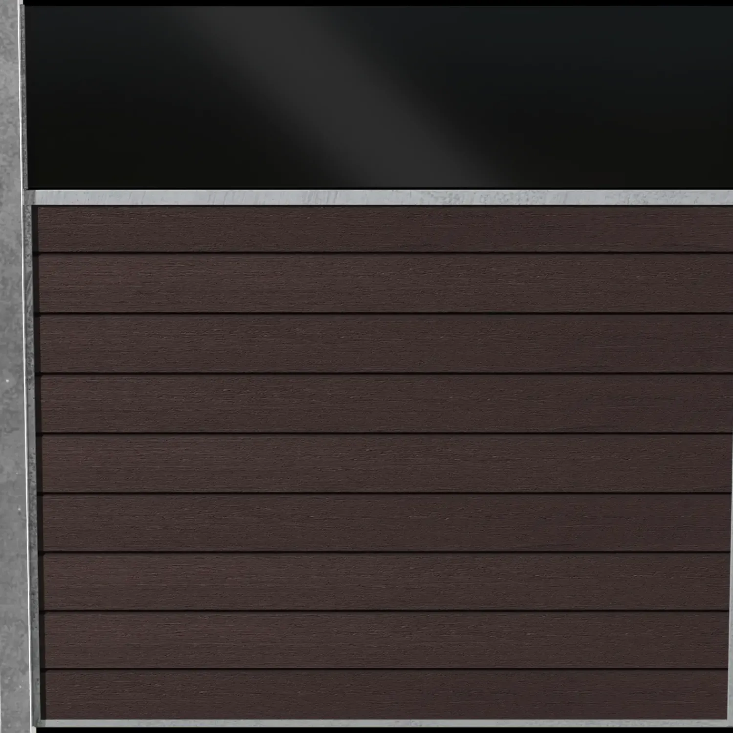 Best Wimex Livø Prime komposithegn m. glas MatUmber 140 cm