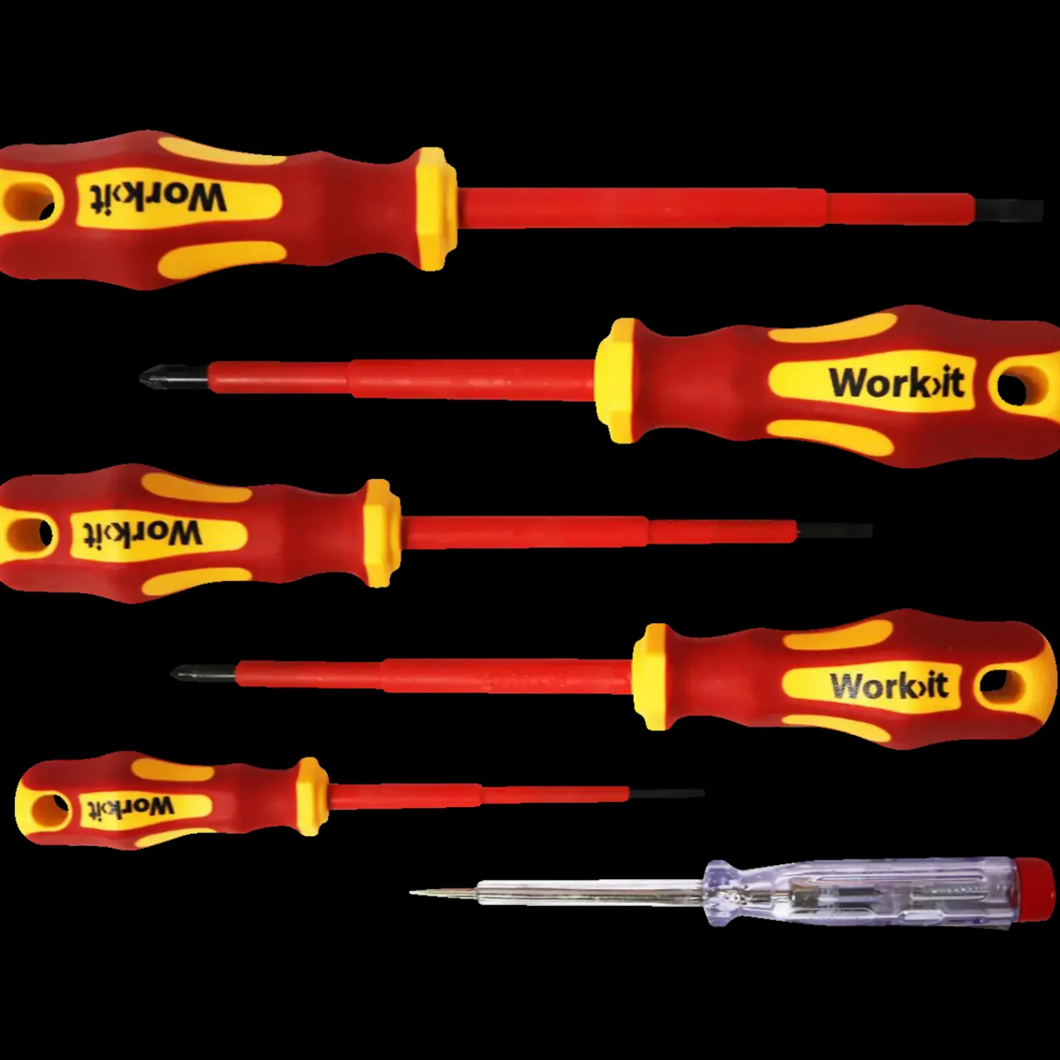 Variant Work>it VED kombi skruetrækkersæt inkl. 6 dele